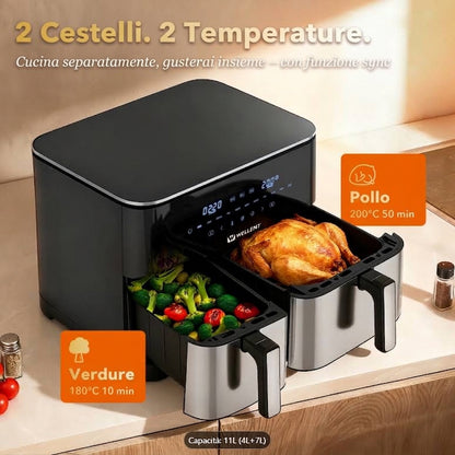Friggitrice ad Aria Dual 11L